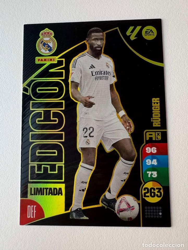 Cartes &agrave; collectionner de Football: R&uuml;diger Real Madrid Edici&oacute;n Limitada Adrenalyn 2024-25