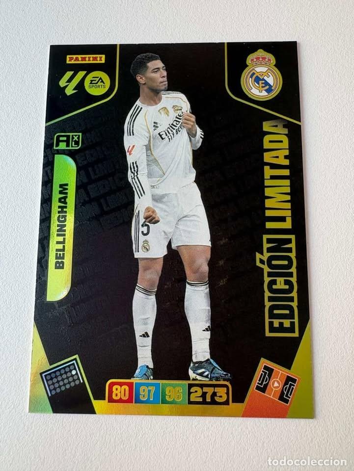 Cromos de f&uacute;tbol: Bellingham Real Madrid Edici&oacute;n Limitada Adrenalyn 2025-26
