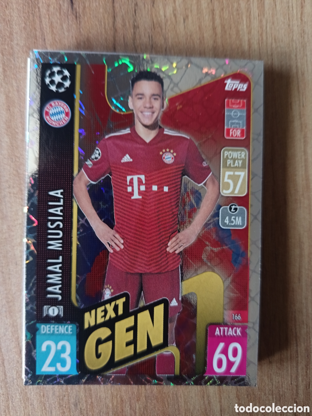 Fu&szlig;ball-Sticker: 166 Musiala CHAMPIONS LEAGUE MATCH ATTAX TOPPS 2021-2022 21-22