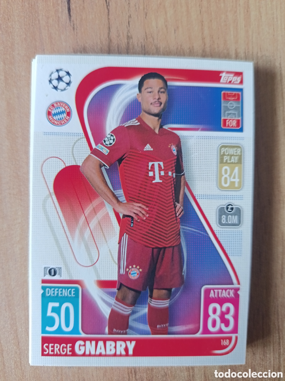 Cromos de f&uacute;tbol: 168 Gnabry CHAMPIONS LEAGUE MATCH ATTAX TOPPS 2021-2022 21-22