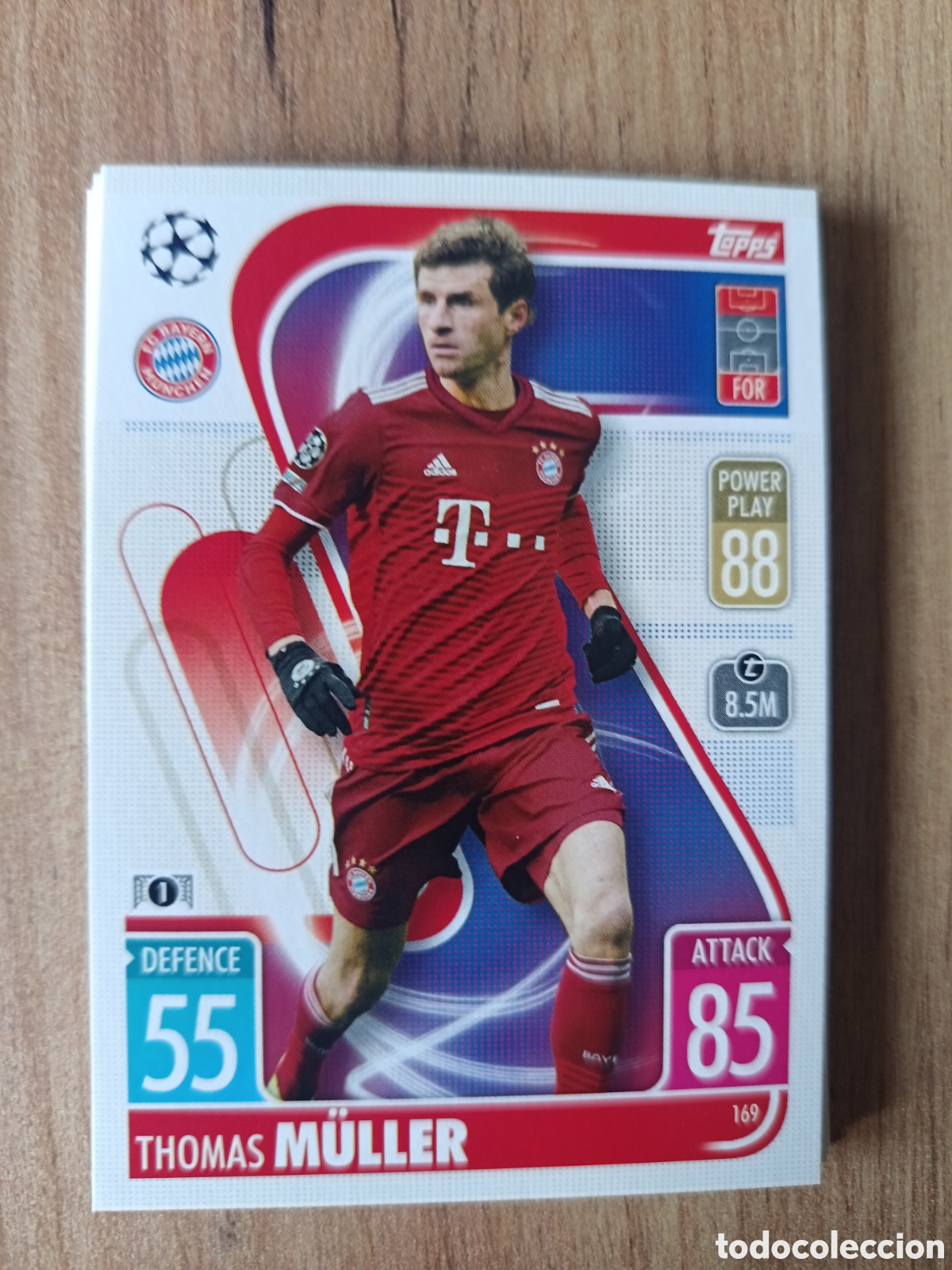 Cromos de f&uacute;tbol: 169 Muller CHAMPIONS LEAGUE MATCH ATTAX TOPPS 2021-2022 21-22