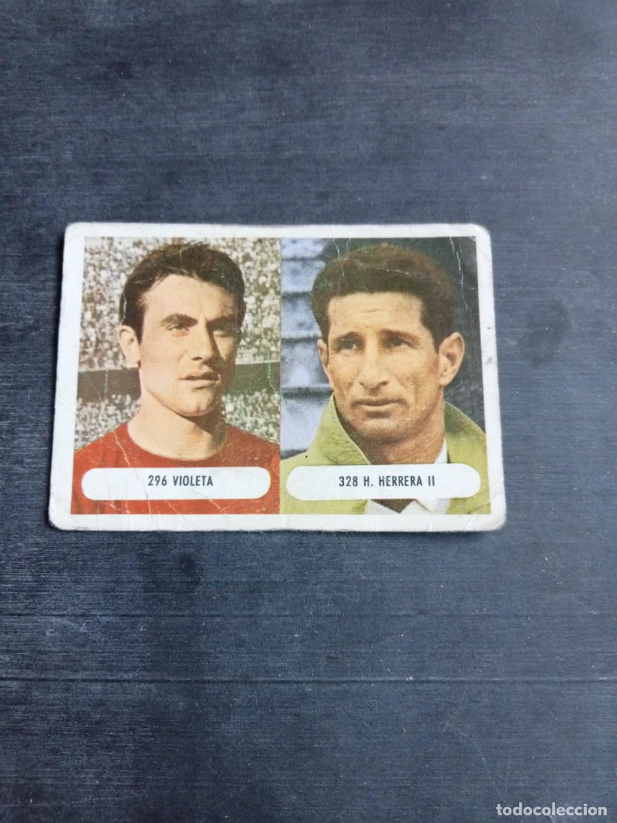 Cromos de f&uacute;tbol: HELENIO HERRERA II N&ordm; 328 VIOLETA 296 LIGA 1971 71 72 RUIZ ROMERO SIN PEGAR NUNCA