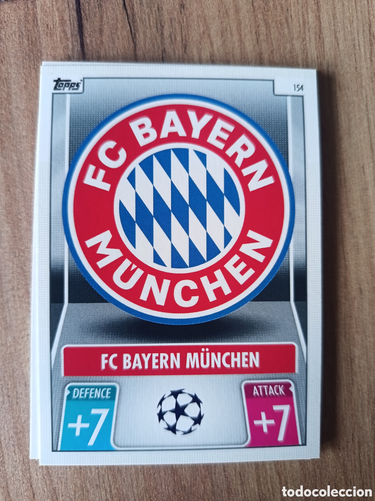 Cromos de f&uacute;tbol: 154 Escudo Bayern CHAMPIONS LEAGUE MATCH ATTAX TOPPS 2021-2022 21-22