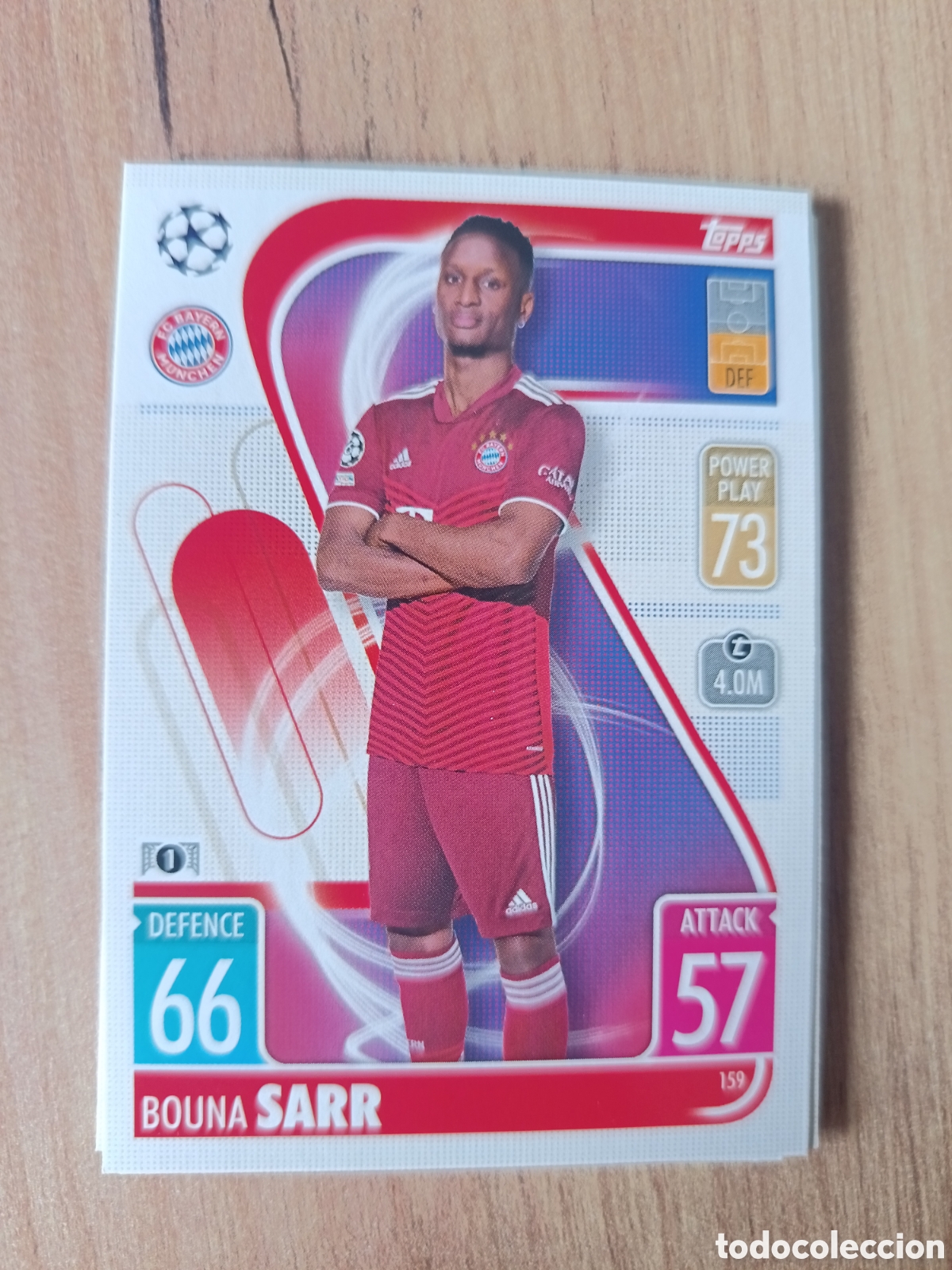 Cromos de f&uacute;tbol: 159 Sarr CHAMPIONS LEAGUE MATCH ATTAX TOPPS 2021-2022 21-22
