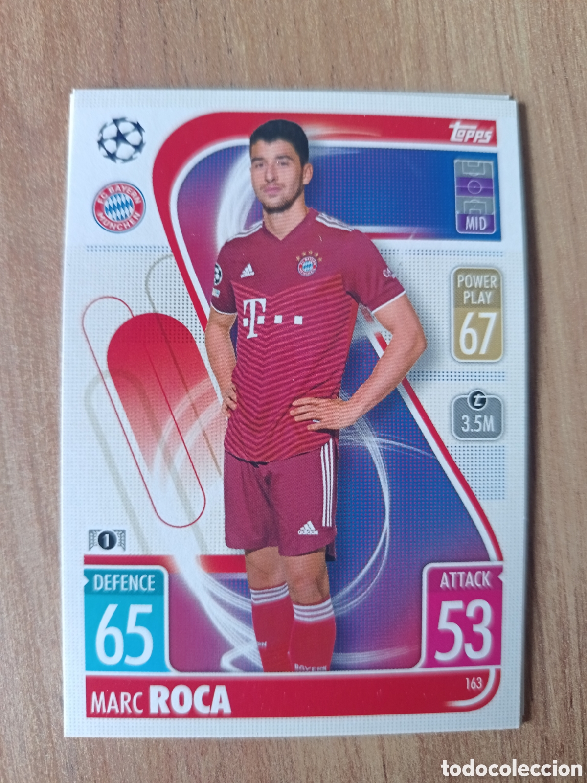 Cromos de f&uacute;tbol: 163 Roca CHAMPIONS LEAGUE MATCH ATTAX TOPPS 2021-2022 21-22