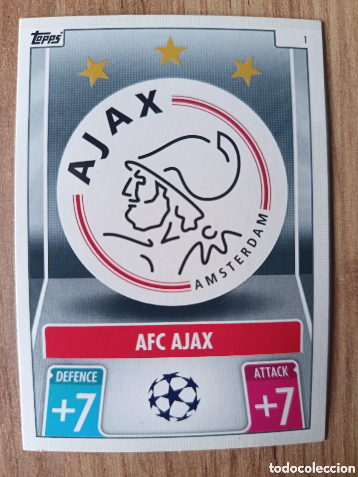 Cromos de Futebol: 1 Escudo ajax CHAMPIONS LEAGUE MATCH ATTAX TOPPS 2021-2022 21-22