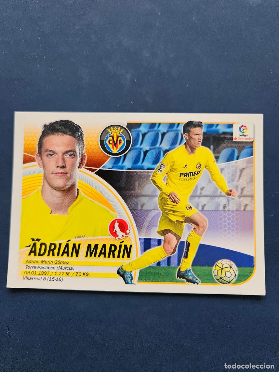 Cromos de Futebol: N&ordm; 7B ADRIAN MARIN VILLARREAL LOGO NUEVO LIGA ESTE 16 17 2016 2017 SIN PEGAR NUNCA PEGADO