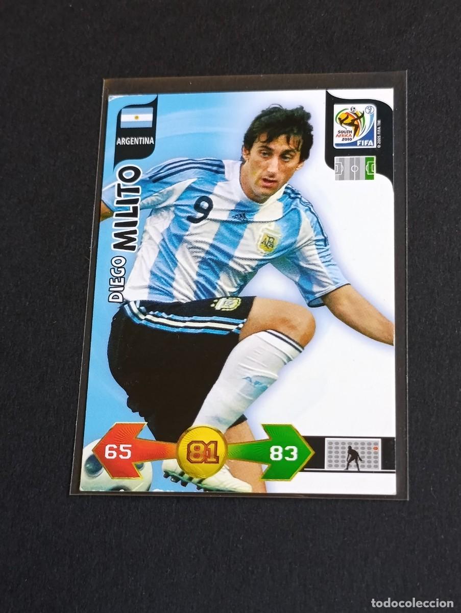 Cromos de Futebol: DIEGO MILITO ARGENTINA - ADRENALYN XL MUNDIAL SUD&Aacute;FRICA 2010 PANINI FIFA WC 2010 WORLD CUP