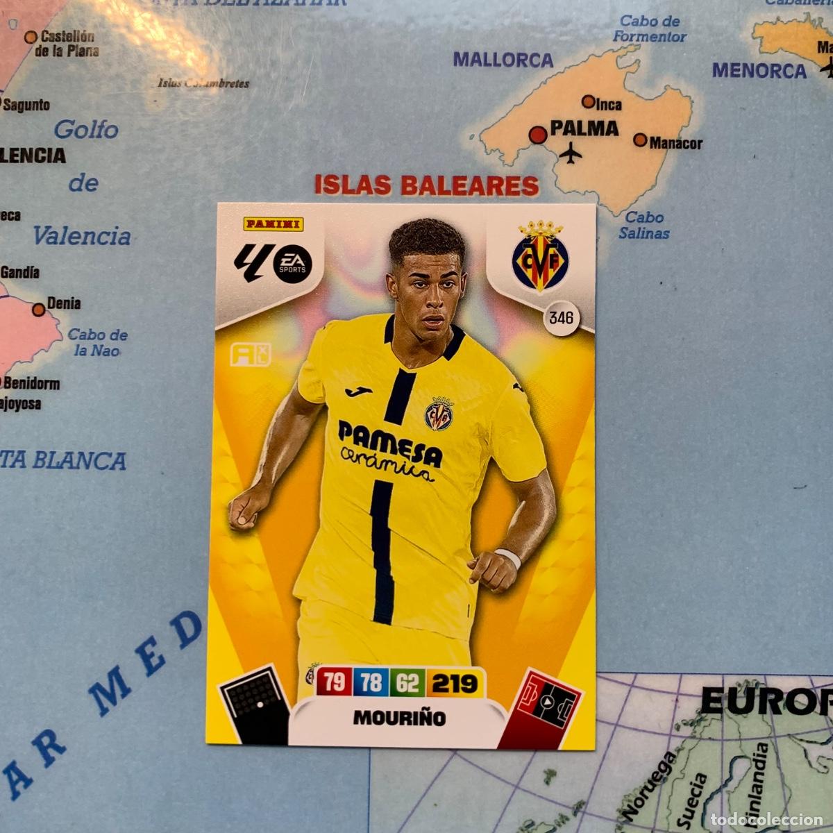 Football Stickers: Mouri&ntilde;o n&uacute;mero 346 del Villarreal cromo adrenalyn XL 25-26 2025-2026