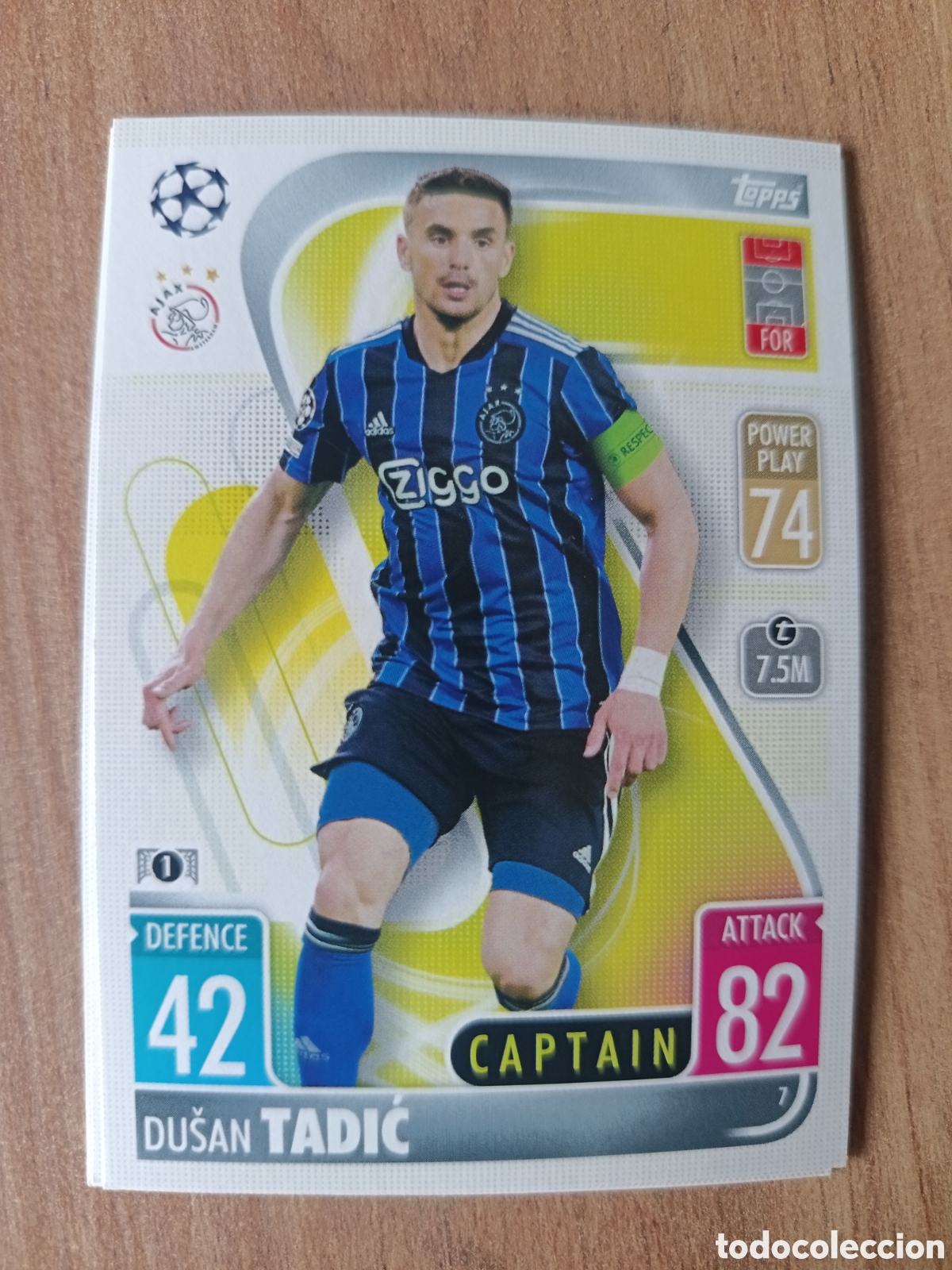 Football Stickers: 7 Tadic CHAMPIONS LEAGUE MATCH ATTAX TOPPS 2021-2022 21-22