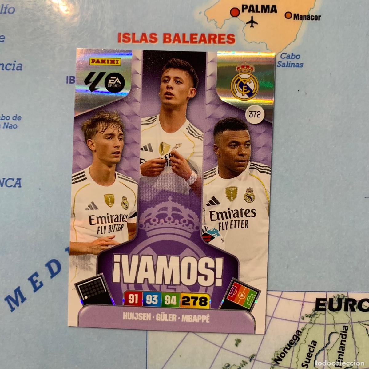 Cromos de f&uacute;tbol: Vamos n&uacute;mero 372 del Real Madrid cromo adrenalyn XL 25-26 2025-2026