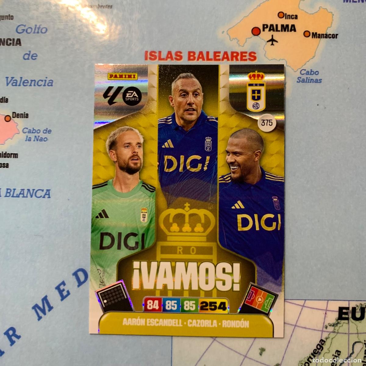 Cromos de f&uacute;tbol: Vamos n&uacute;mero 375 del Oviedo cromo adrenalyn XL 25-26 2025-2026
