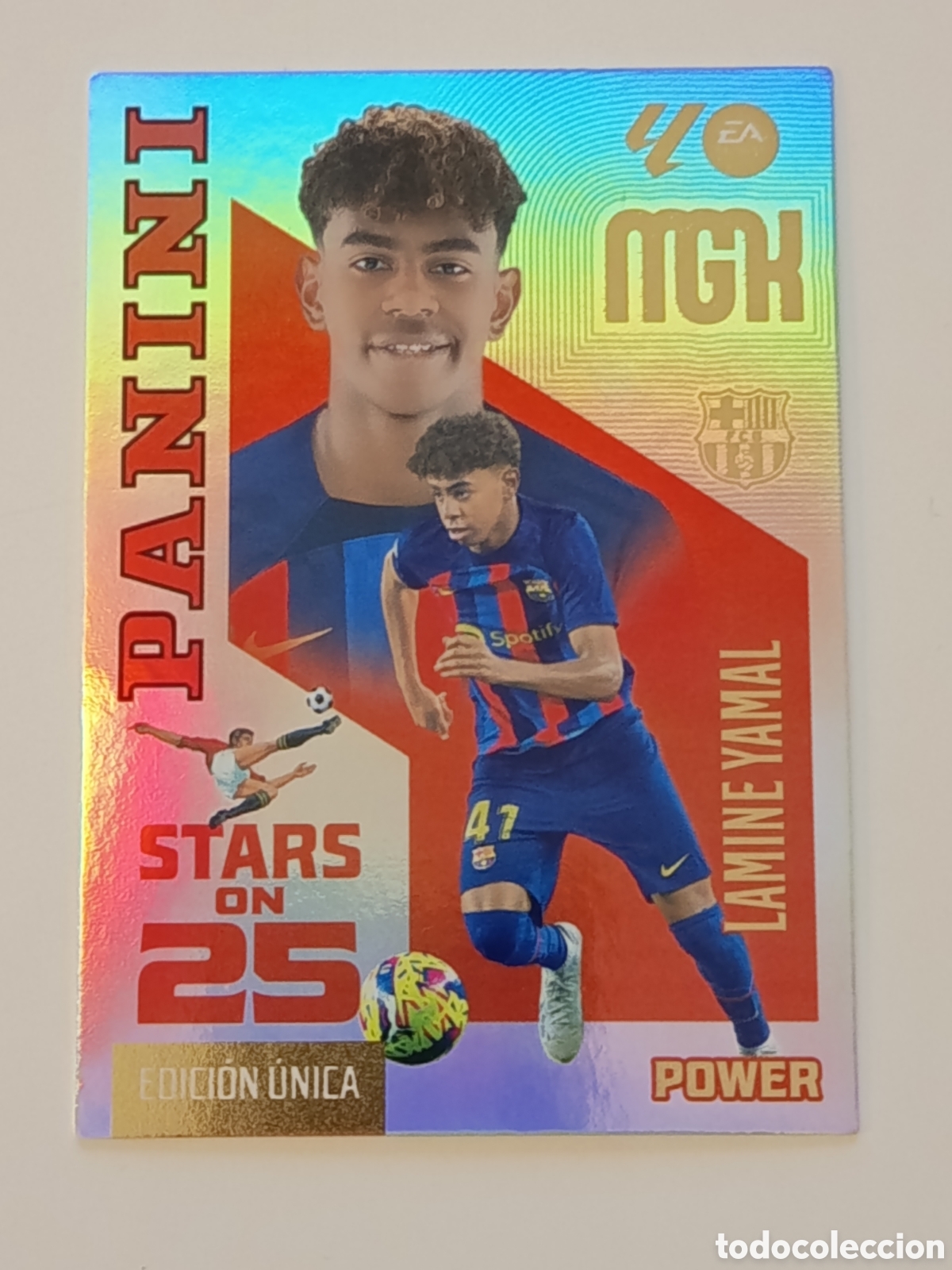 Cromos de f&uacute;tbol: Megacracks Lamine Yamal Stars on 25 power 2026-2027