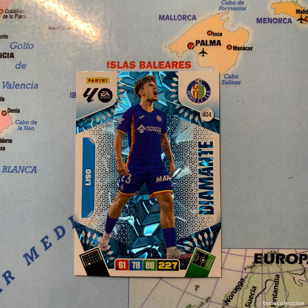 Cromos de f&uacute;tbol: Liso Diamante n&uacute;mero 404 del Getafe cromo adrenalyn XL 25-26 2025-2026