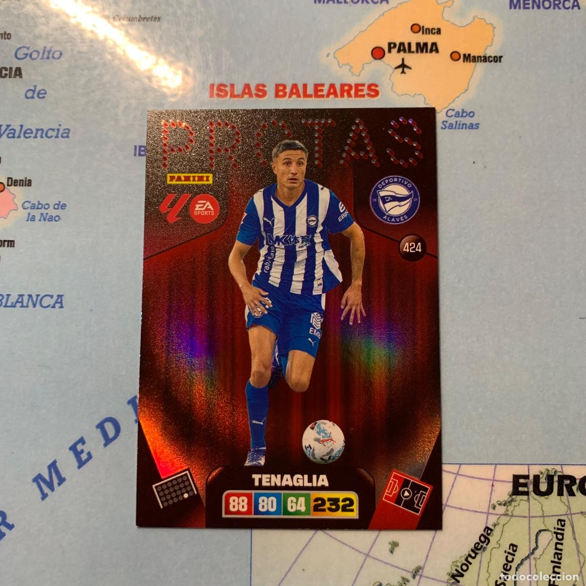 Cromos de f&uacute;tbol: Tenaglia Protas n&uacute;mero 424 del Alav&eacute;s cromo adrenalyn XL 25-26 2025-2026