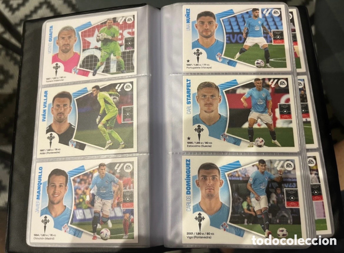 Cromos de f&uacute;tbol: CELTA DE VIGO LOTE COMPLETO LIGA ESTE EDICIONES ESTE 2024 2025 24 25 INCLUYE ESCUDO