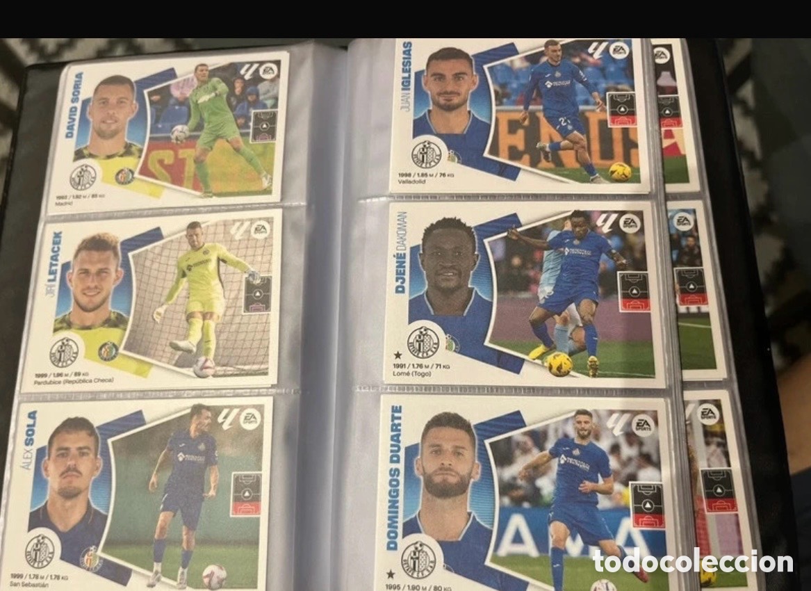 Cromos de f&uacute;tbol: GETAFE LOTE COMPLETO LIGA ESTE EDICIONES ESTE 2024 2025 24 25