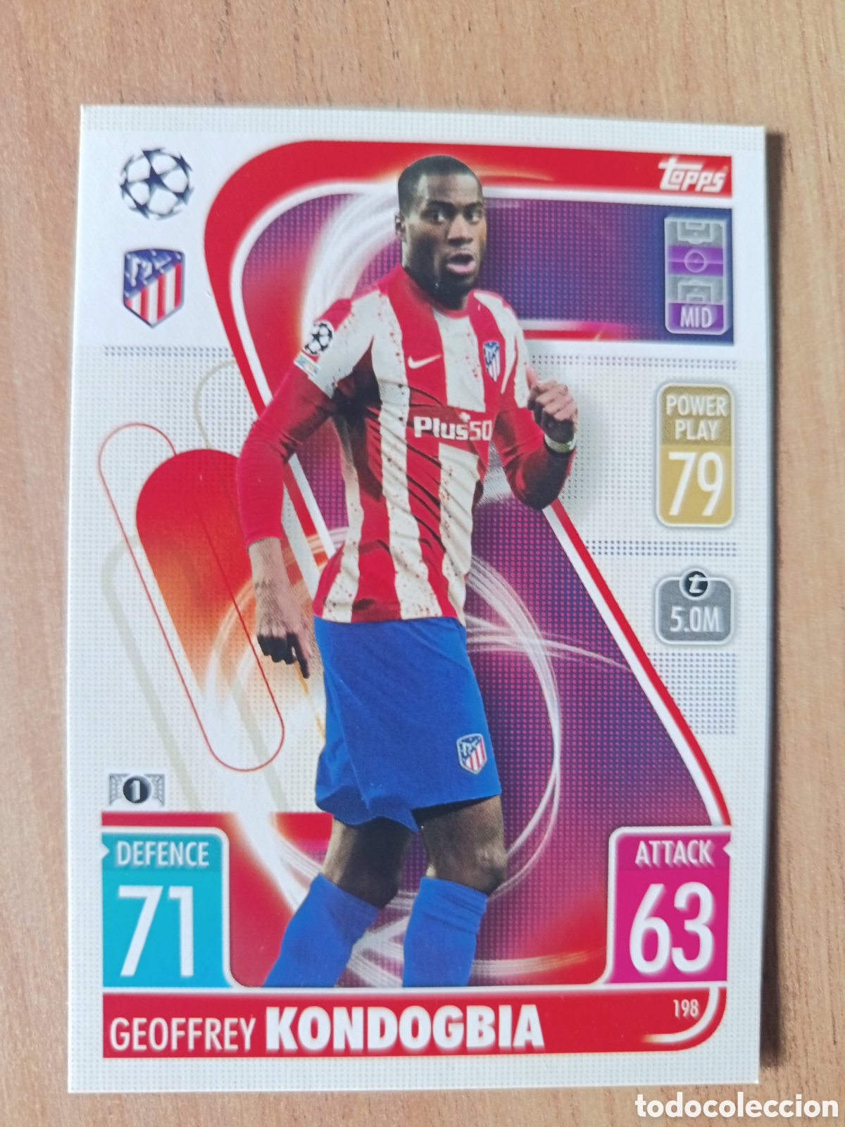 Cromos de f&uacute;tbol: 198 Kondogbia CHAMPIONS LEAGUE MATCH ATTAX TOPPS 2021-2022 21-22