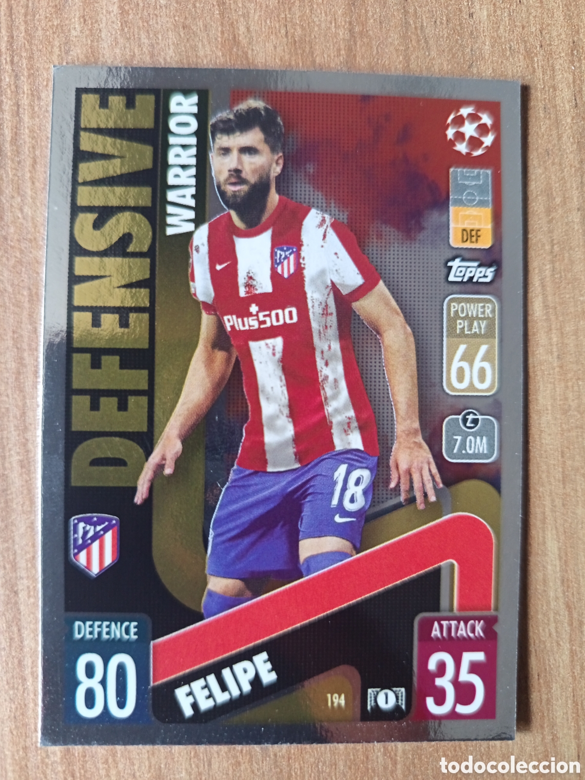 Figurine di Calcio: 194 Felipe CHAMPIONS LEAGUE MATCH ATTAX TOPPS 2021-2022 21-22