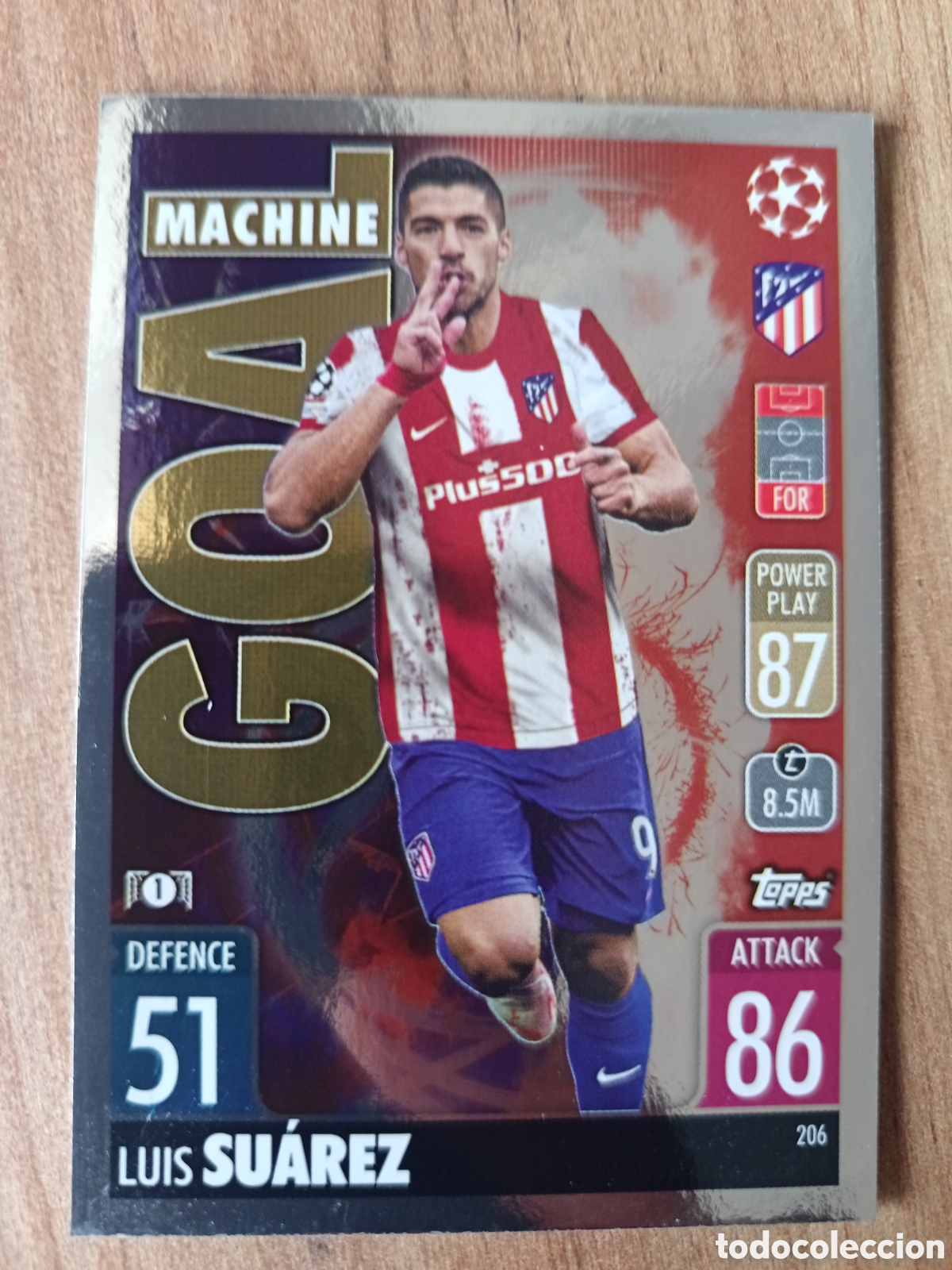 Cartes &agrave; collectionner de Football: 206 Luis Su&aacute;rez CHAMPIONS LEAGUE MATCH ATTAX TOPPS 2021-2022 21-22