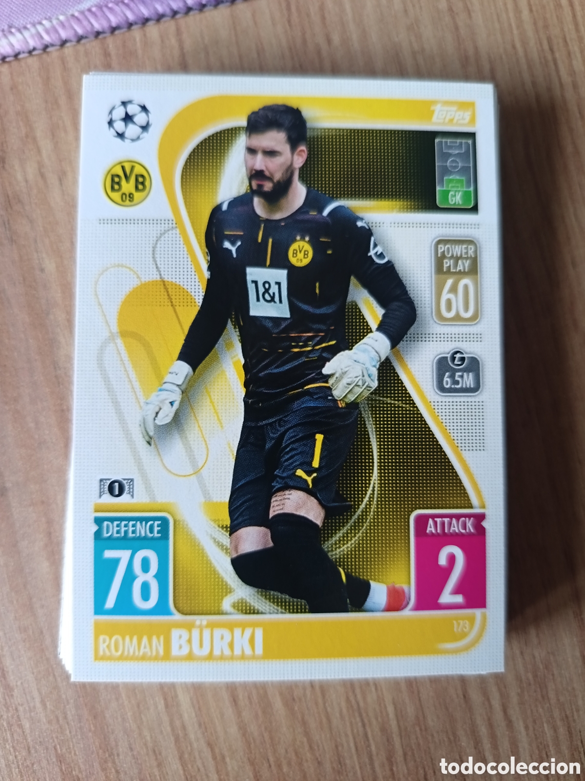 Cromos de f&uacute;tbol: 173 Burki CHAMPIONS LEAGUE MATCH ATTAX TOPPS 2021-2022 21-22