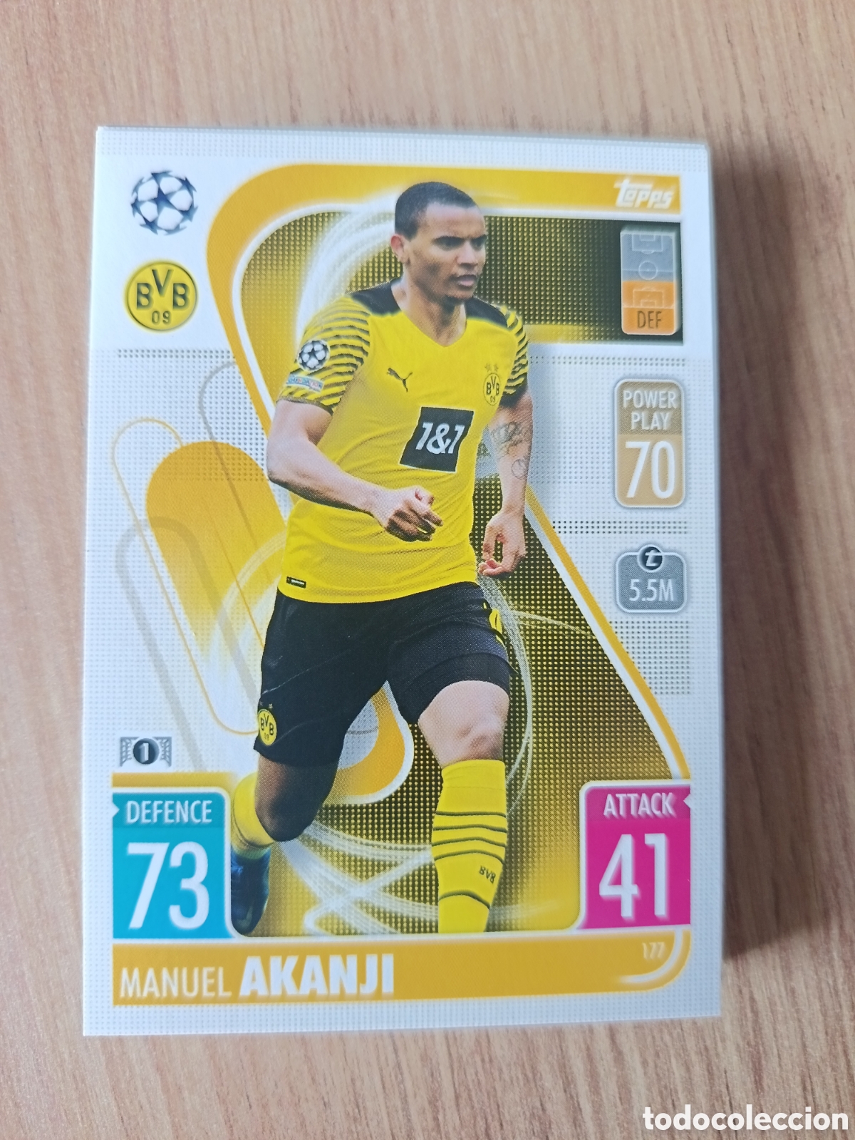 Cromos de f&uacute;tbol: 177 Akandi CHAMPIONS LEAGUE MATCH ATTAX TOPPS 2021-2022 21-22