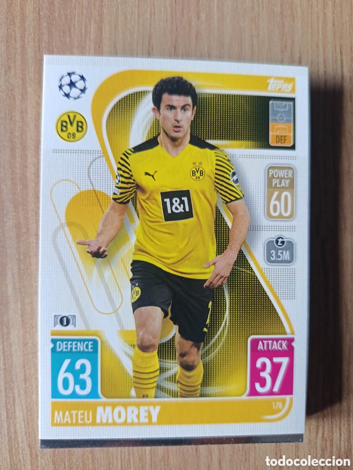 Cromos de f&uacute;tbol: 178 Morey CHAMPIONS LEAGUE MATCH ATTAX TOPPS 2021-2022 21-22