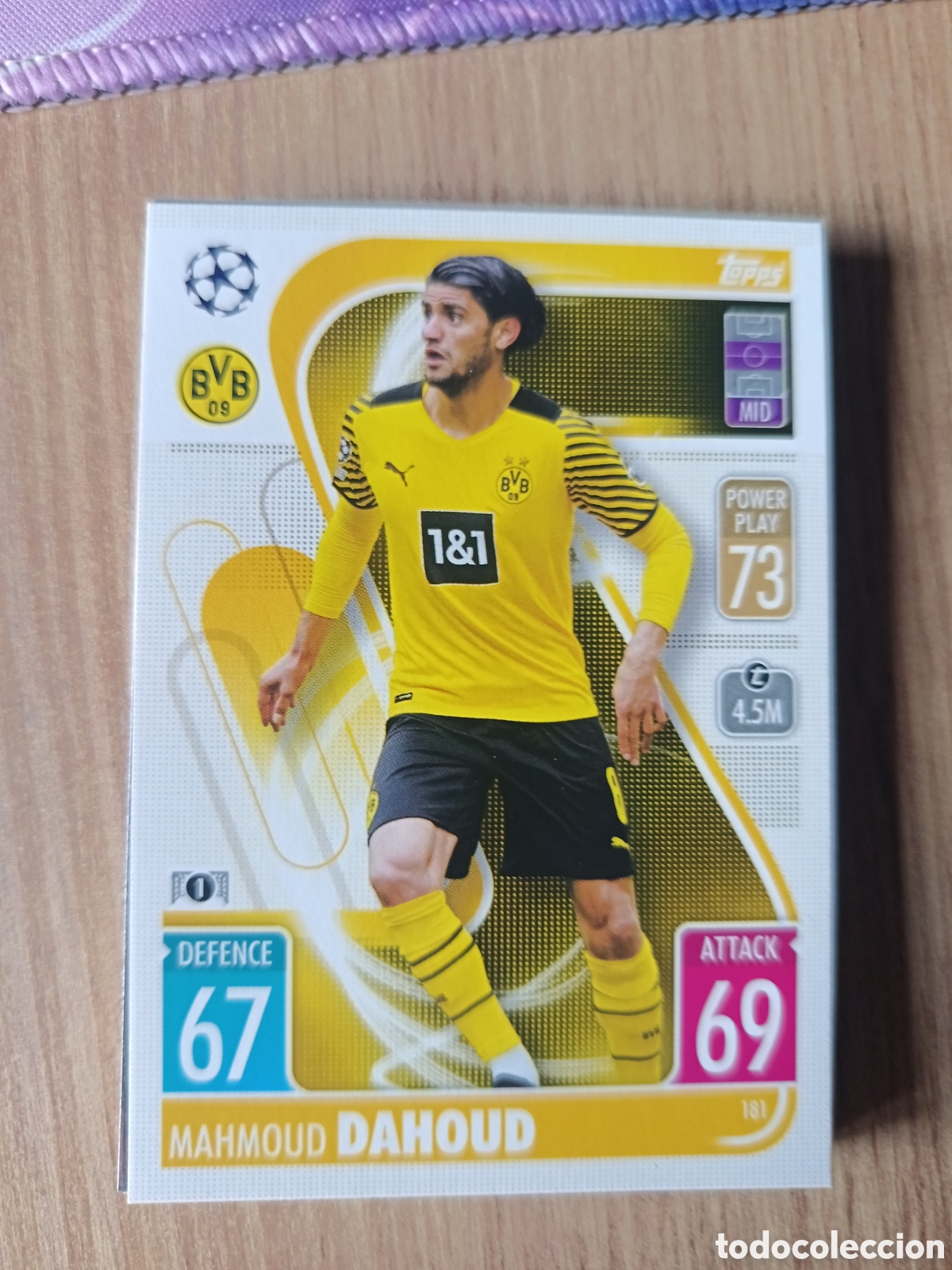 Cromos de f&uacute;tbol: 181 Dahoud CHAMPIONS LEAGUE MATCH ATTAX TOPPS 2021-2022 21-22