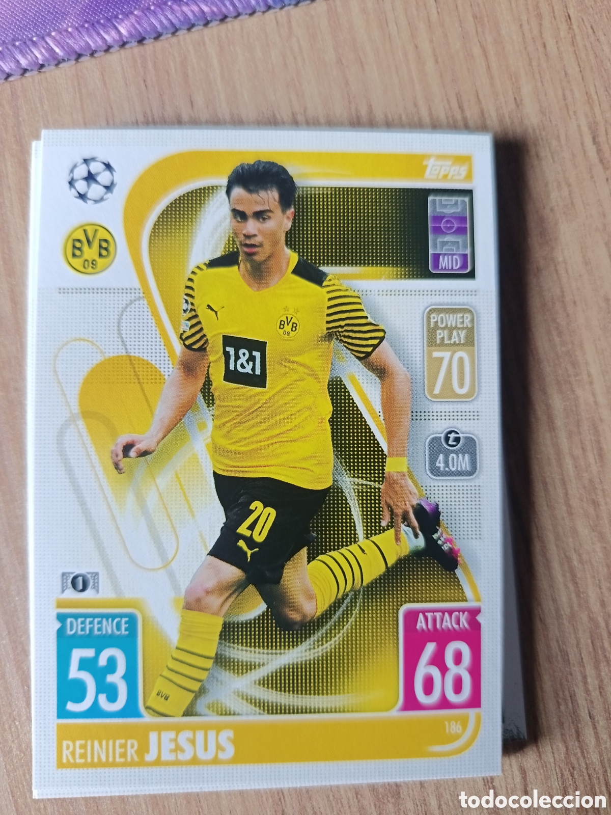 Cromos de f&uacute;tbol: 186 Jesus CHAMPIONS LEAGUE MATCH ATTAX TOPPS 2021-2022 21-22
