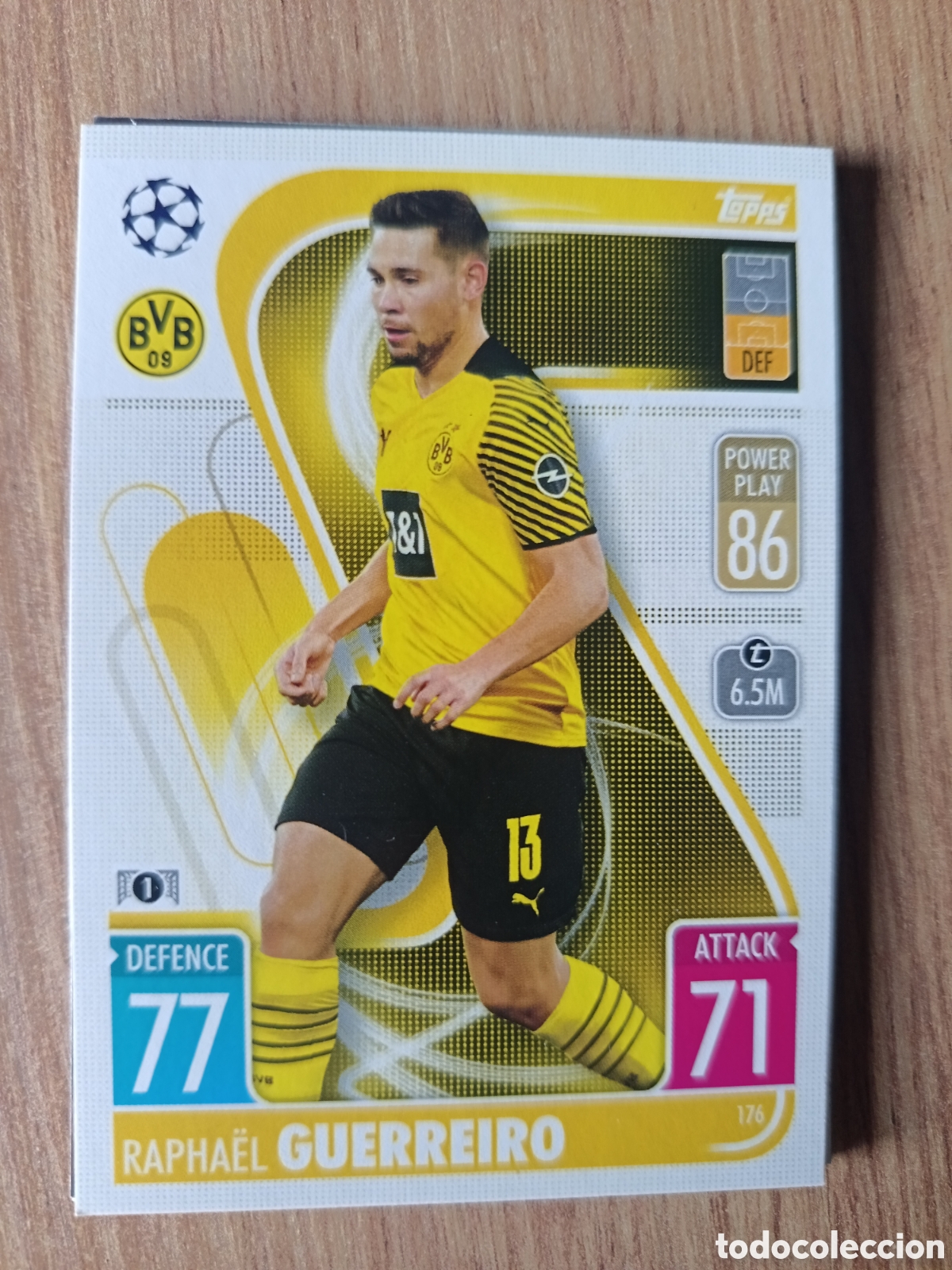 Cromos de f&uacute;tbol: 176 Guerreiro CHAMPIONS LEAGUE MATCH ATTAX TOPPS 2021-2022 21-22