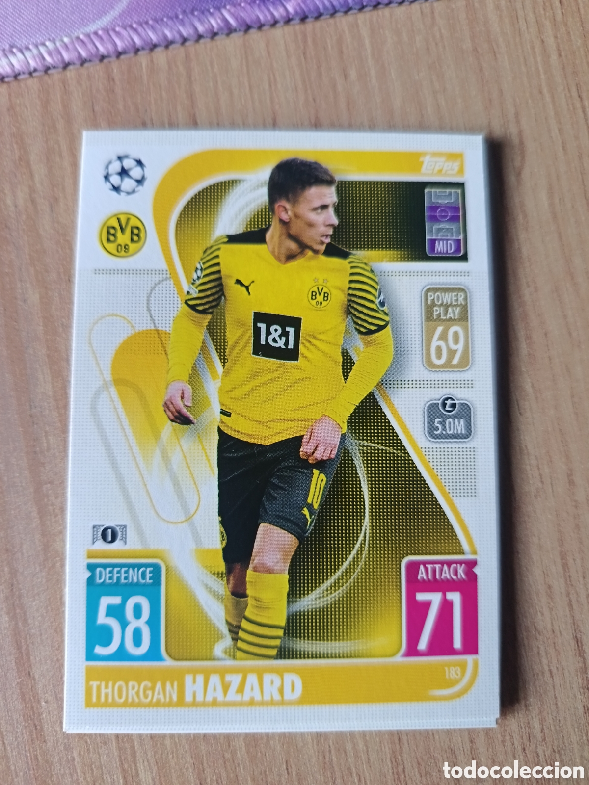 Cromos de f&uacute;tbol: 183 Hazard CHAMPIONS LEAGUE MATCH ATTAX TOPPS 2021-2022 21-22
