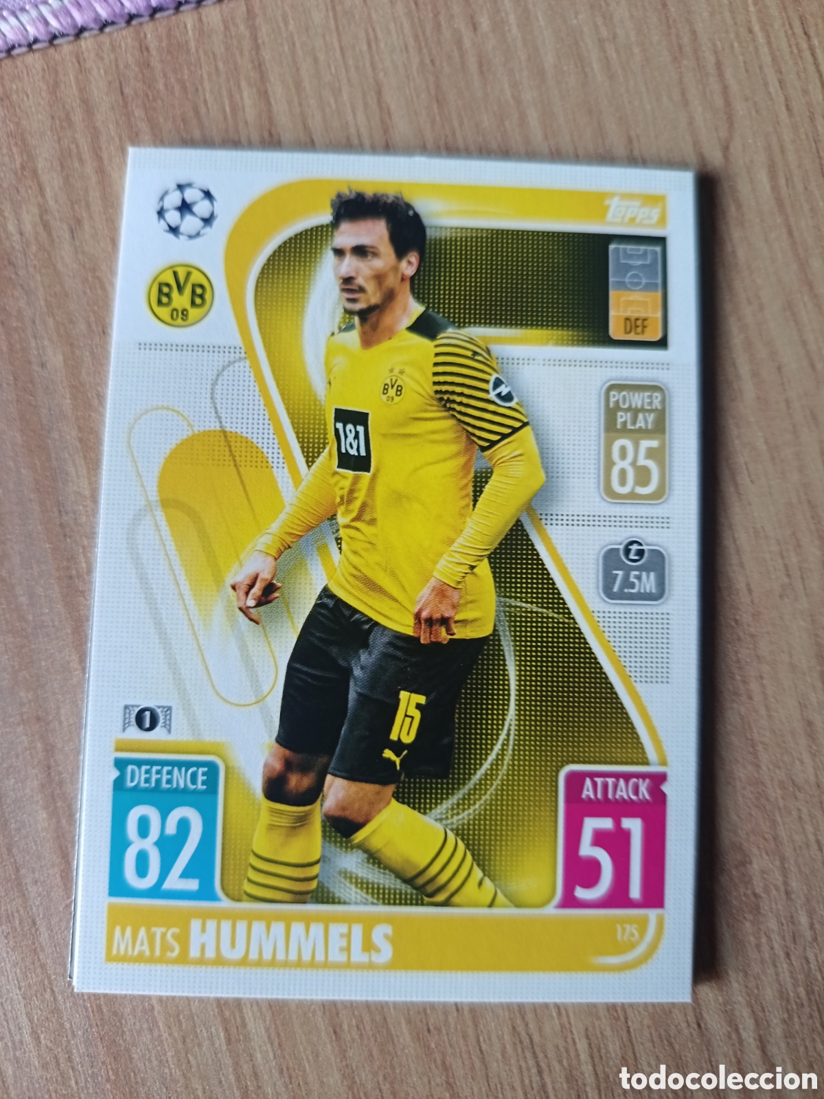 Cromos de f&uacute;tbol: 175 Hummels CHAMPIONS LEAGUE MATCH ATTAX TOPPS 2021-2022 21-22