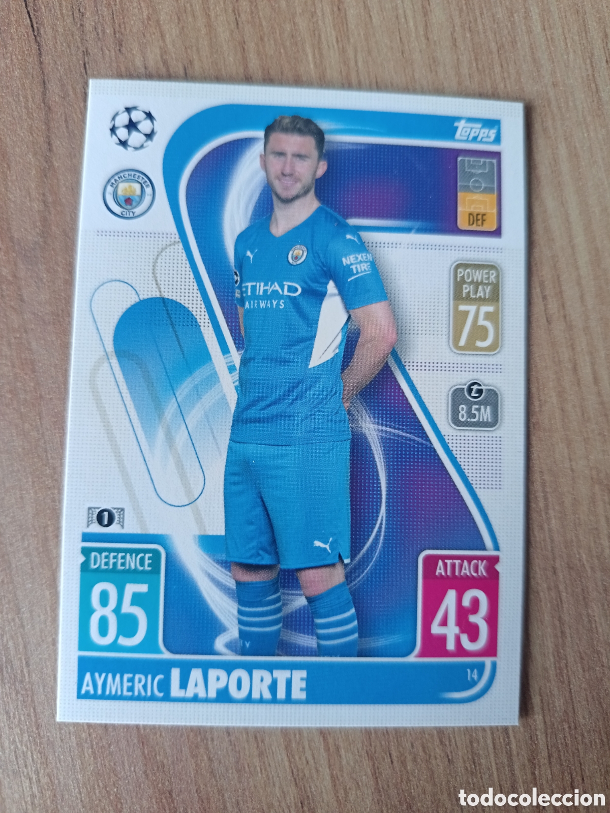 Cromos de f&uacute;tbol: 14 Laporte CHAMPIONS LEAGUE MATCH ATTAX TOPPS 2021-2022 21-22