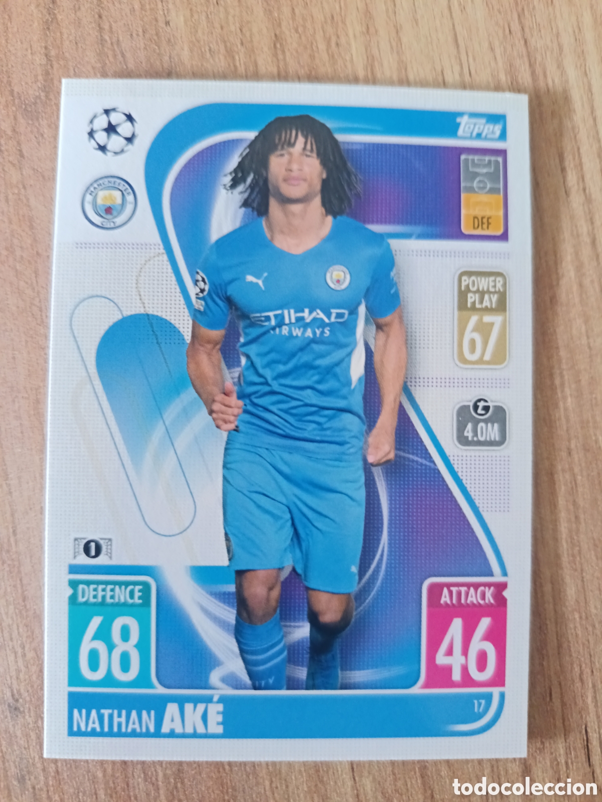 Cromos de f&uacute;tbol: 17 Ake CHAMPIONS LEAGUE MATCH ATTAX TOPPS 2021-2022 21-22