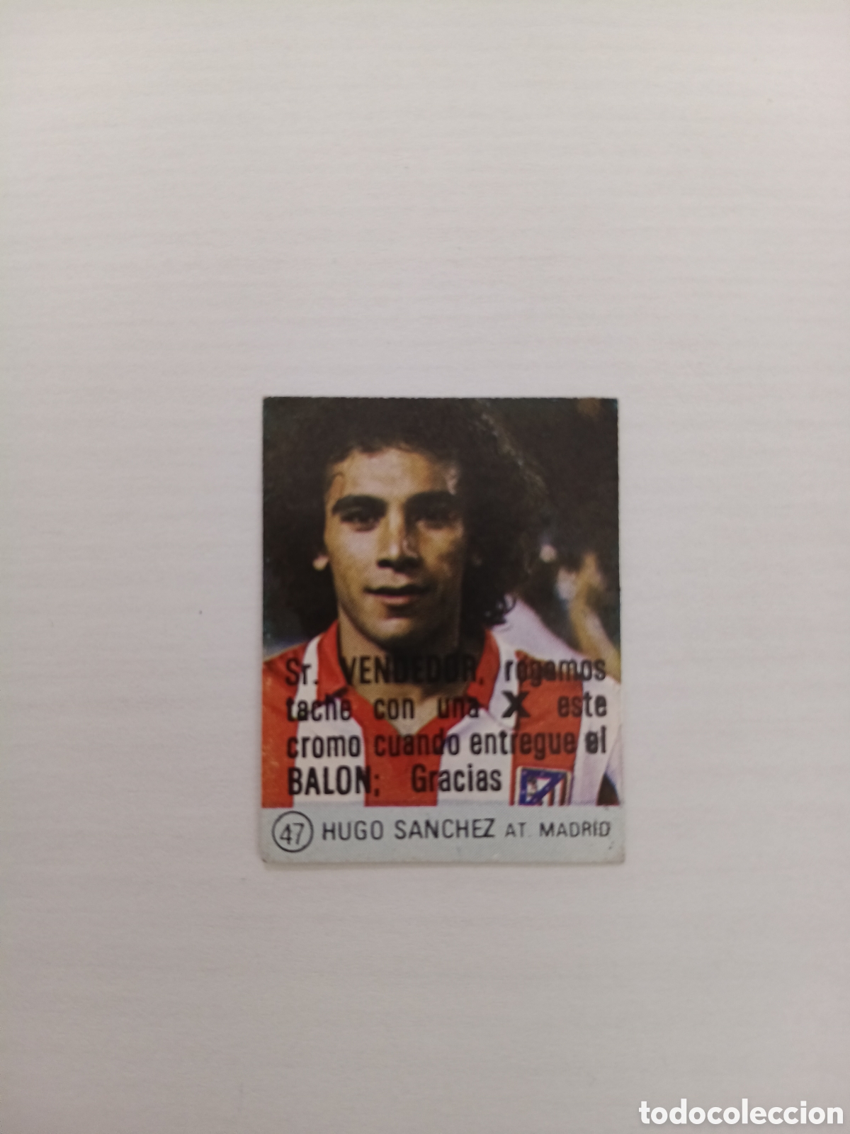 Fu&szlig;ball-Sticker: CROMO SIN PEGAR HUGO S&Aacute;NCHEZ N&Uacute;MERO 47 MIRETE 83
