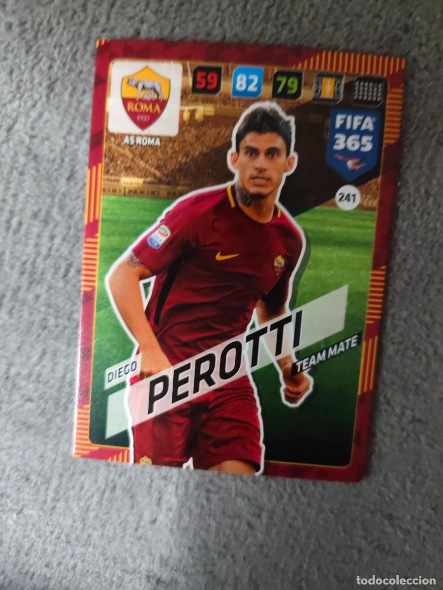 Fu&szlig;ball-Sticker: 365 ADRENALYN XL 2018 241 DIEGO PEROTTI AS ROMA TEAM MATE FIFA PANINI 17 2017 18 AXL AAP