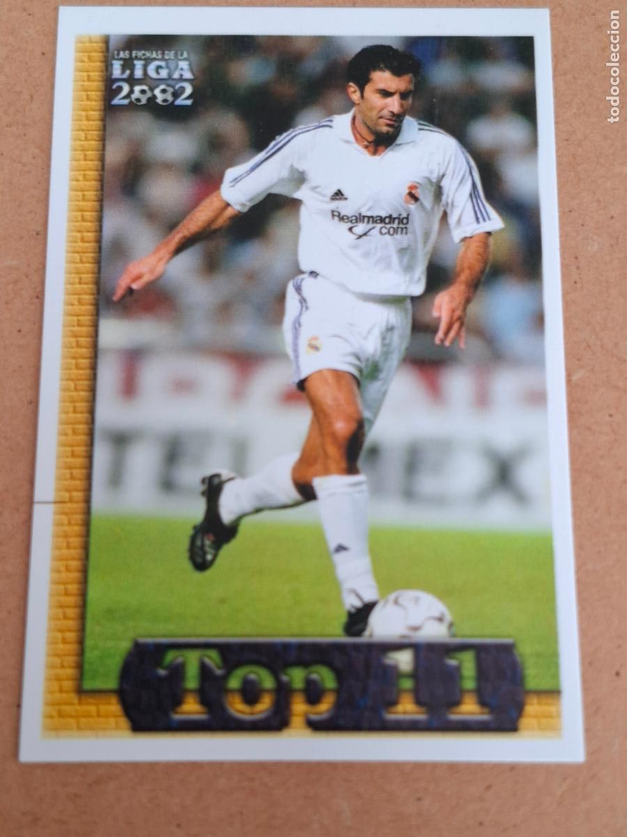 Cartes &agrave; collectionner de Football: MUNDICROMO 2001 2002 01 02 - TOP 6 LUIS FIGO - REAL MADRID
