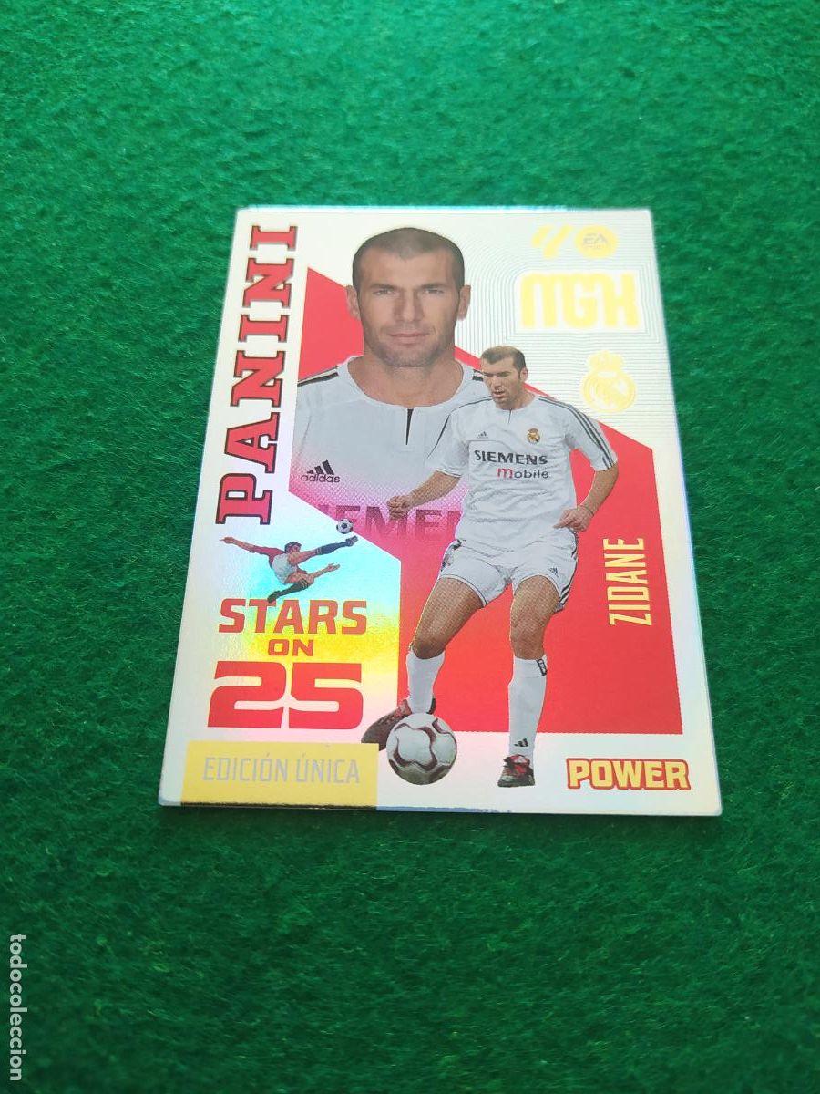 Cromos de f&uacute;tbol: MEGACRACKS 2026 2027 MGK 26 27 NUEVO - STARS ON 25 POWER REAL MADRID ZIDANE