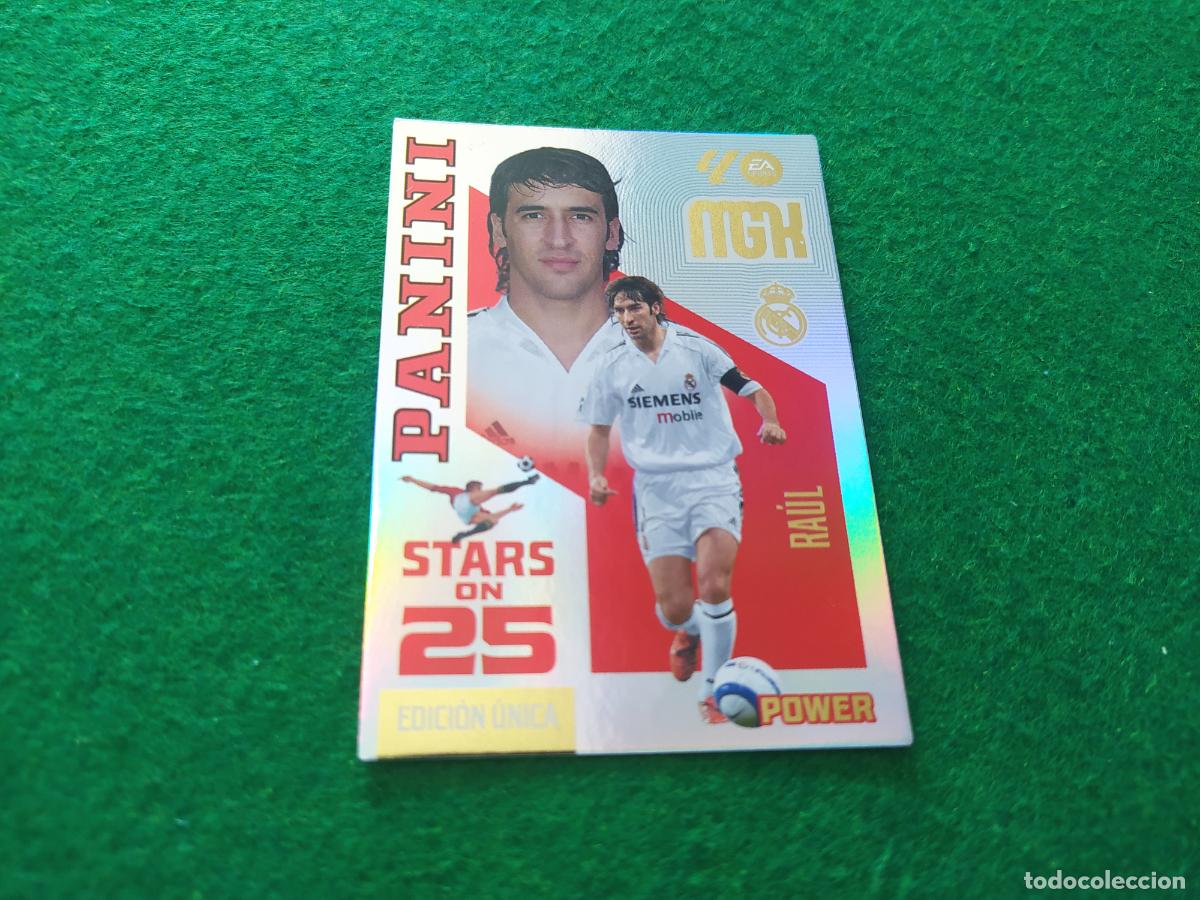 Cromos de f&uacute;tbol: MEGACRACKS 2026 2027 MGK 26 27 NUEVO - STARS ON 25 POWER REAL MADRID RAUL