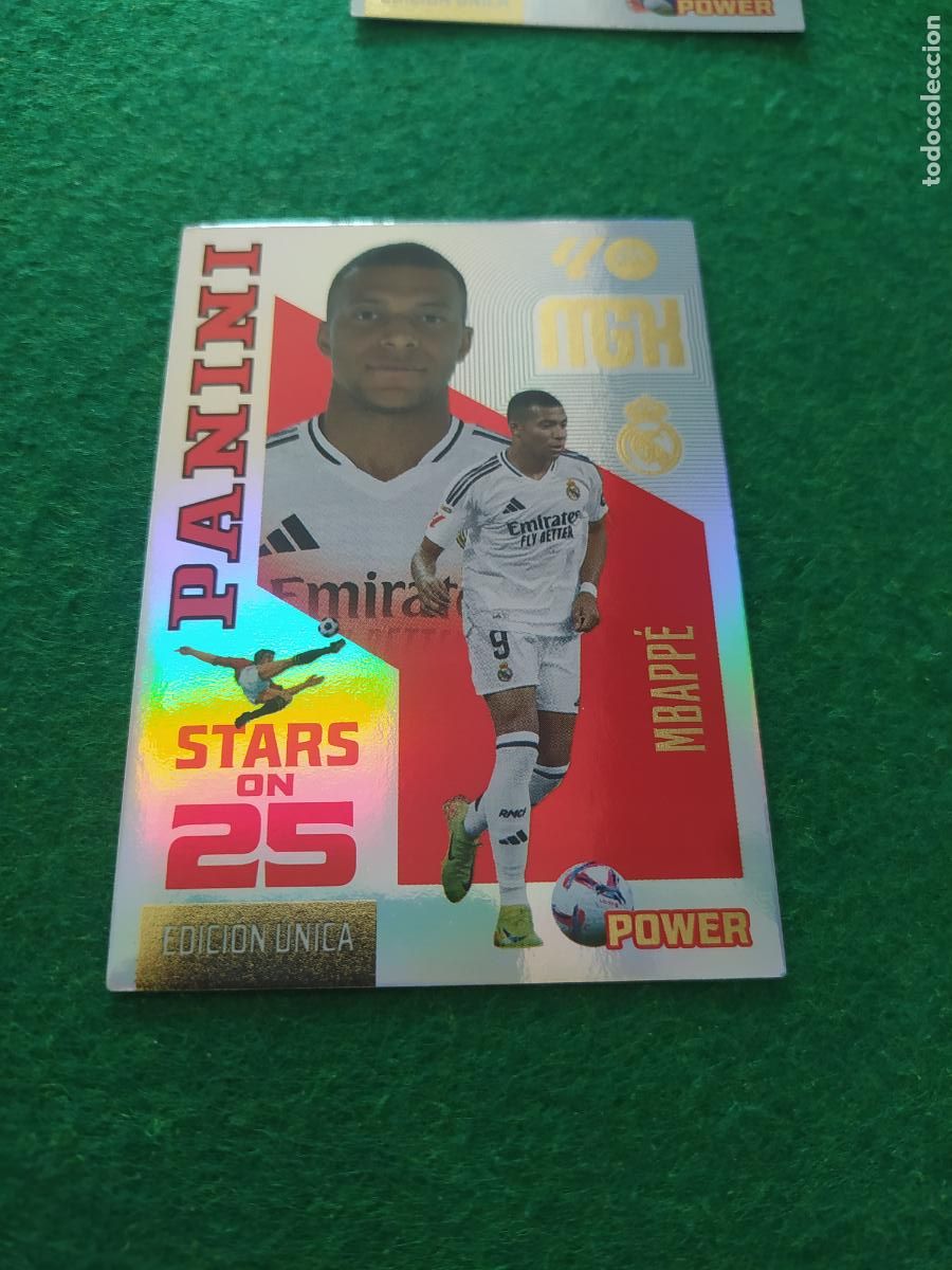 Cromos de f&uacute;tbol: MEGACRACKS 2026 2027 MGK 26 27 NUEVO - STARS ON 25 POWER REAL MADRID MBAPPE
