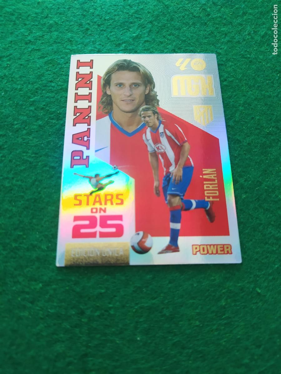 Football Stickers: MEGACRACKS 2026 2027 MGK 26 27 NUEVO - STARS ON 25 POWER ATLETICO DE MADRID FORLAN
