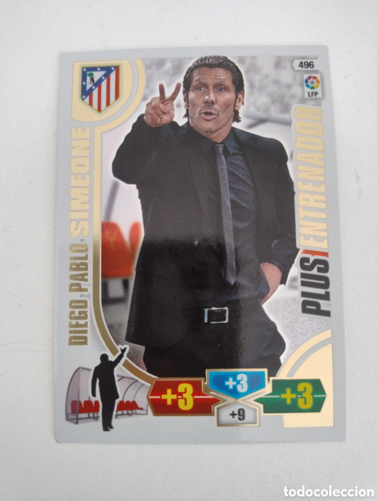 Cromos de f&uacute;tbol: 496 - Simeone - Atl&eacute;tico de Madrid - Adrenalyn XL Liga 2013 - 2014 Plus Entrenador