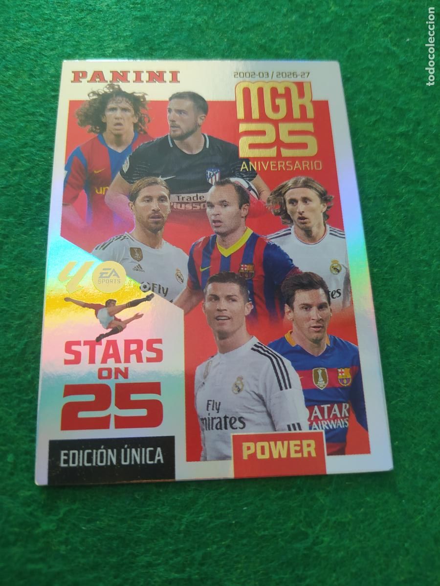 Cromos de f&uacute;tbol: MEGACRACKS 2026 2027 MGK 26 27 NUEVO - STARS ON 25 POWER 25 ANIVERSARIO COLLAGE