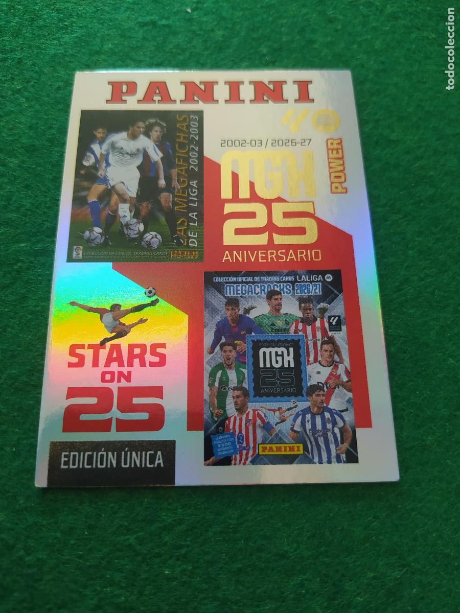 Cromos de f&uacute;tbol: MEGACRACKS 2026 2027 MGK 26 27 NUEVO - STARS ON 25 POWER 25 ANIVERSARIO