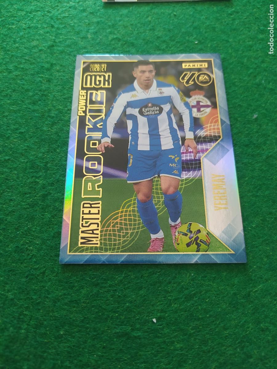 Cromos de f&uacute;tbol: MEGACRACKS 2026 2027 MGK 26 27 NUEVO - MASTER ROOKIE POWER YEREMAY DEPORTIVO A CORU&Ntilde;A