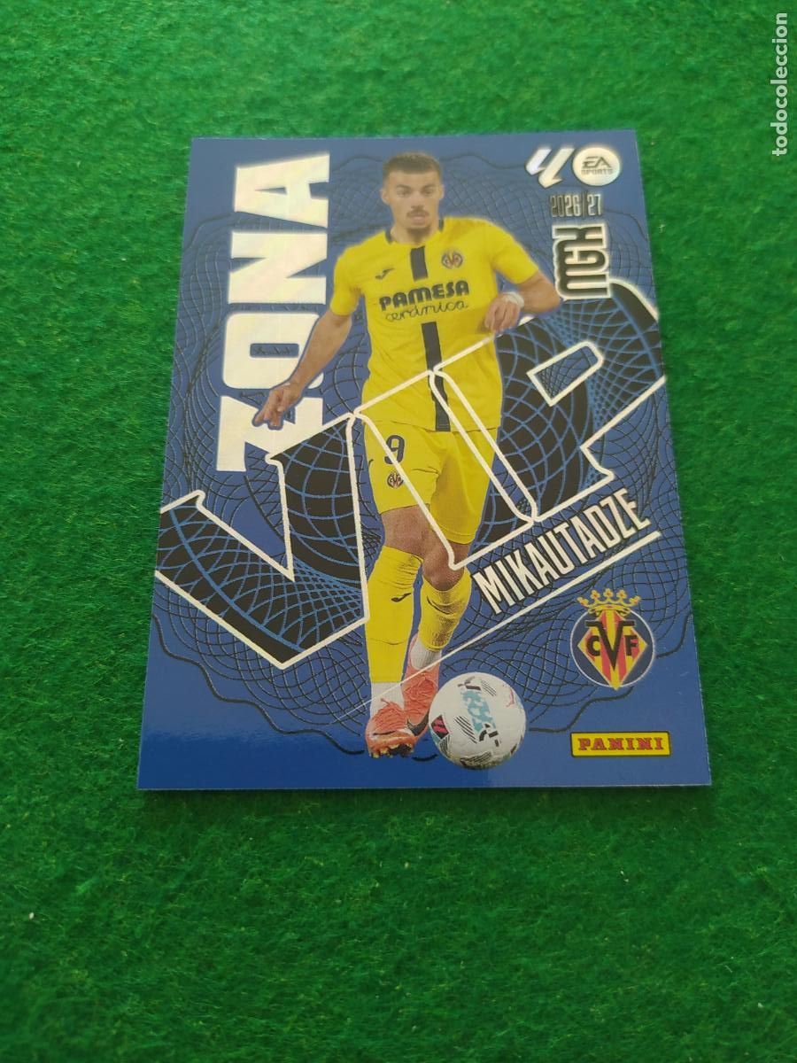 Cromos de f&uacute;tbol: MEGACRACKS 2026 2027 MGK 26 27 NUEVO - ZONA VIP N&ordm; 402 MIKAUTADZE VILLARREAL