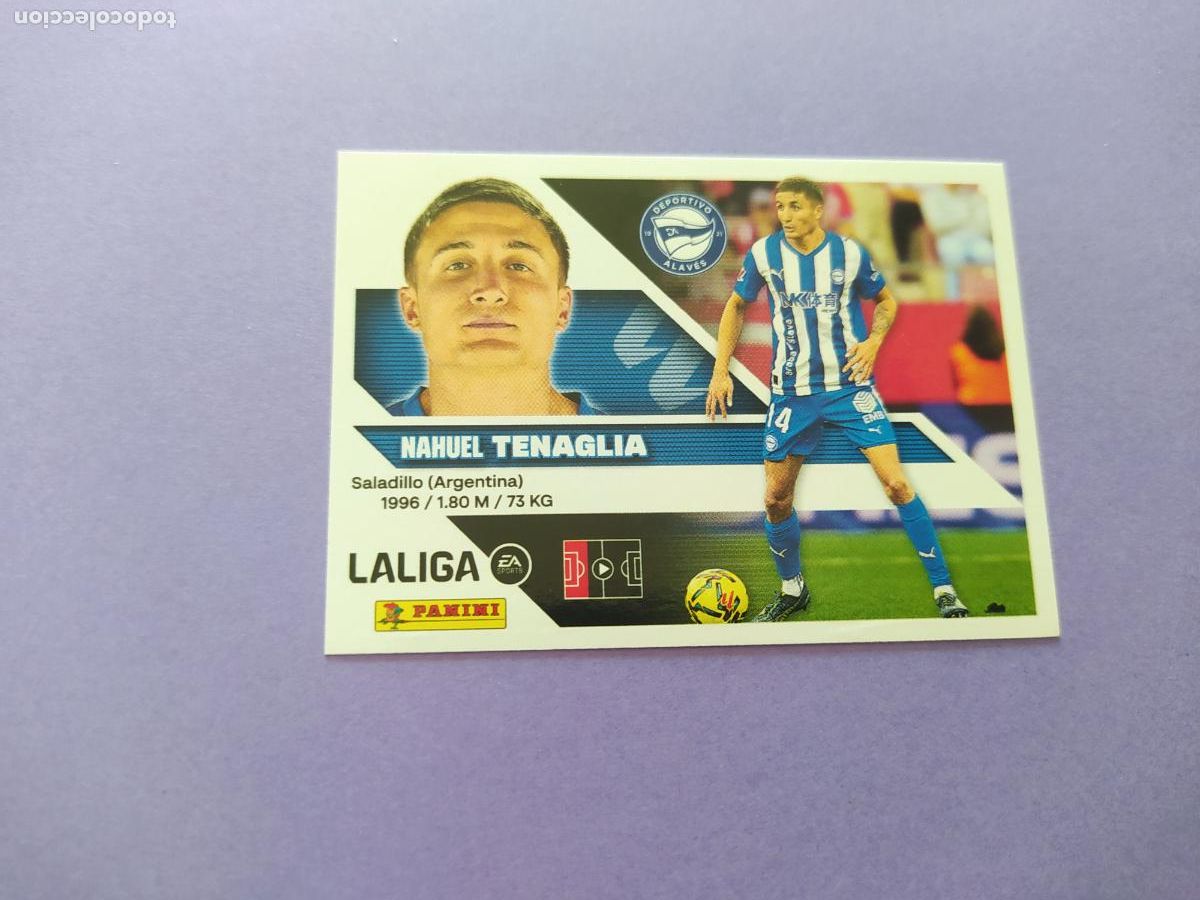 Cromos de f&uacute;tbol: LIGA ESTE 2026 2027 26 27 NUEVO - DEPORTIVO ALAVES N&ordm; 7 TENAGLIA