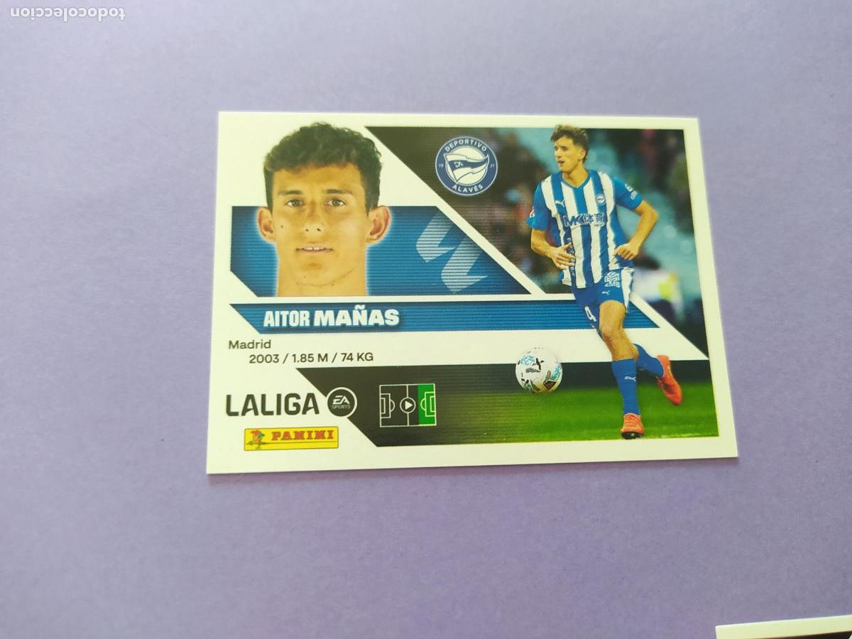 Cromos de f&uacute;tbol: LIGA ESTE 2026 2027 26 27 NUEVO - DEPORTIVO ALAVES N&ordm; 18B MA&Ntilde;AS