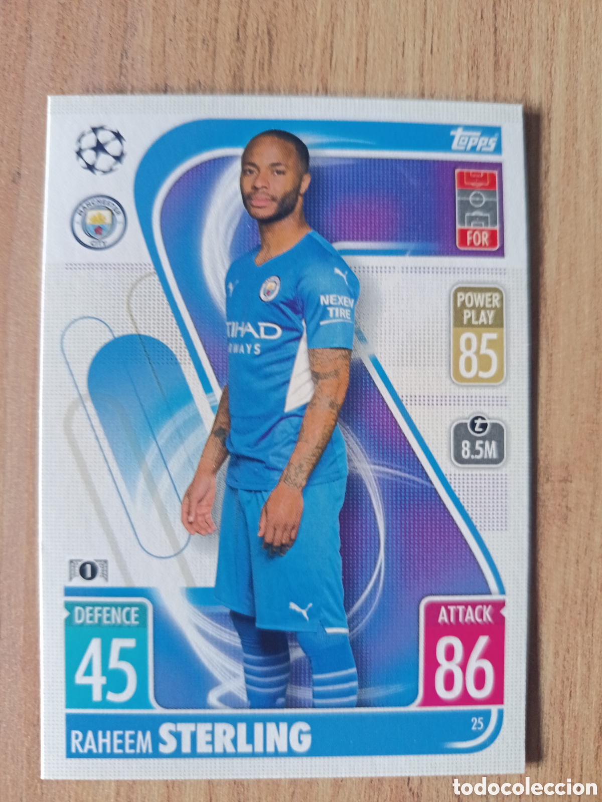 Cromos de f&uacute;tbol: 25 Sterling CHAMPIONS LEAGUE MATCH ATTAX TOPPS 2021-2022 21-22