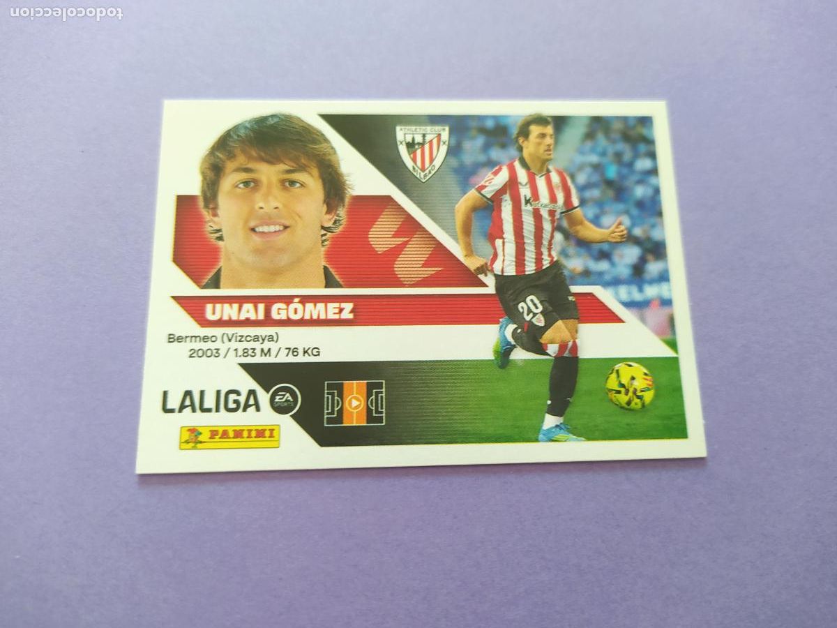Cromos de f&uacute;tbol: LIGA ESTE 2026 2027 26 27 NUEVO - ATHLETIC CLUB DE BILBAO N&ordm; 13 UNAI GOMEZ